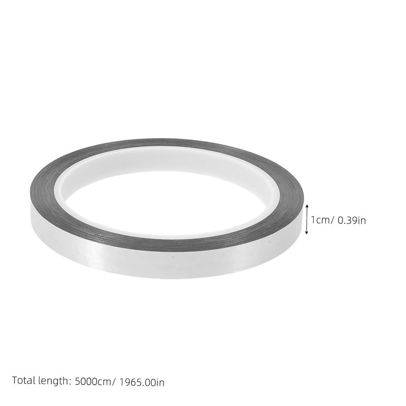 Healifty 10pcs Aluminum Foil Tape 10mm X 50m Silver High Reflective Finish Self Adhesive Aluminum Craft Foil Tape for Wall Decor and Art Projects - Image 2
