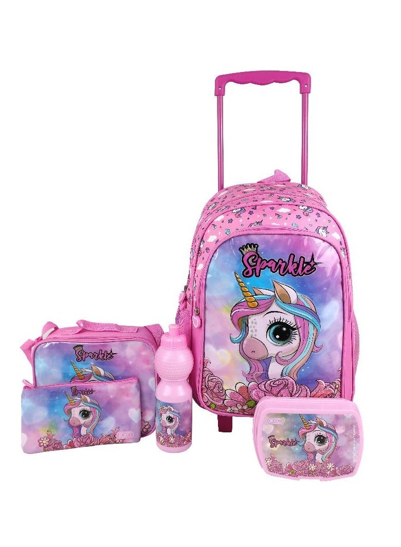 روكو مجموعة حقيبة عربة يونيكورن هيد 5 في 1 مع ملحق