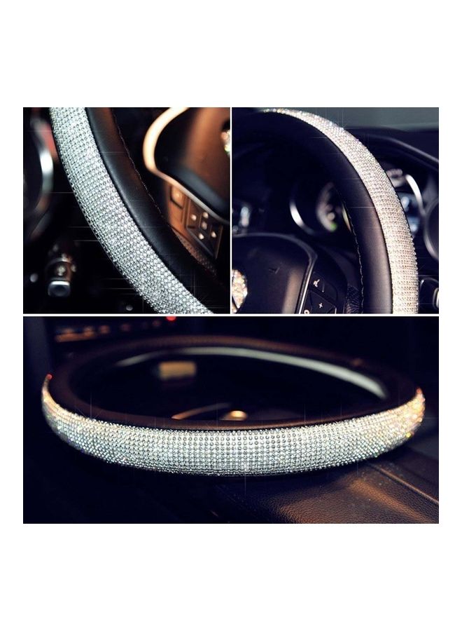 NIBEMINENT Novel Shinning Crystal Car Steering Wheel Cover - Image 1