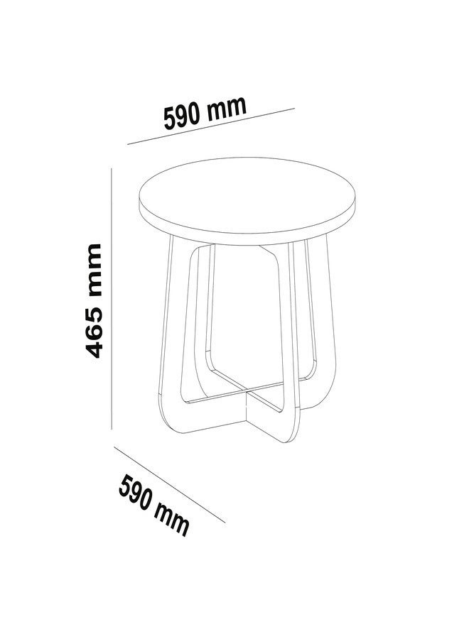 Pilati Coffee Table Home Sofa Centre Table For Living room.59*4.60*59cmMint/Oak  - Image 3