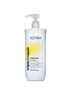 Kenra Professional Kenra Triple Repair Conditioner | Targets & Repairs Weak or Broken Bonds | Split Ends | Damaged Hair | Bond Builder | Sulfate-Free 