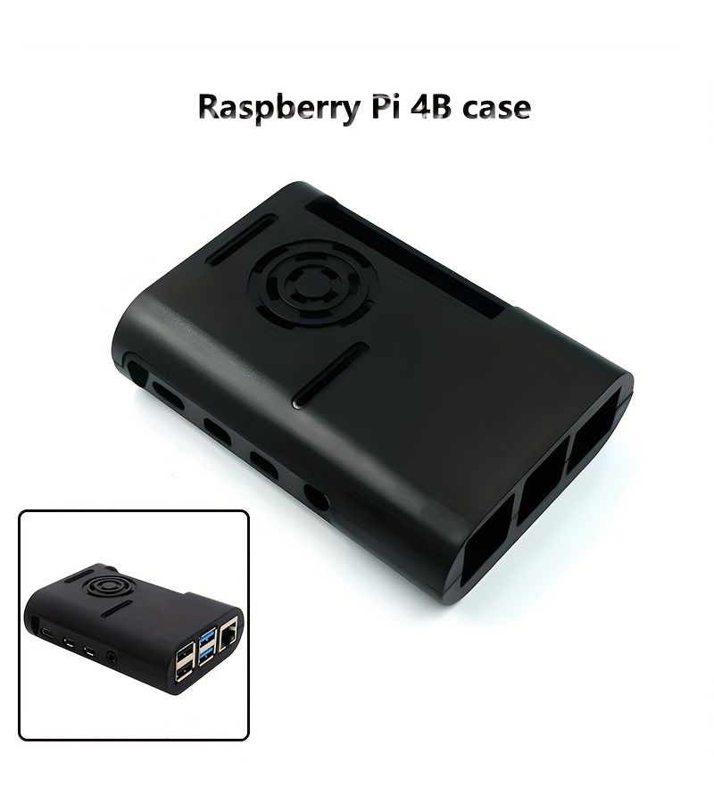 Raspberry Pi 4B Clear Acrylic Case Scratch Resistant Air Cooled Heat Dissipation Compatible Ministx - Image 1