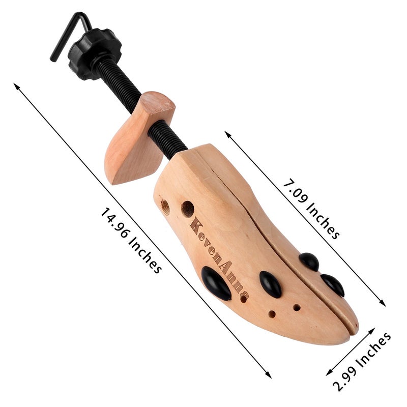KevenAnna Pair of Premium Professional 2-way Wooden Shoe Trees, Wooden Shoe Stretcher for Men or Women (Large) - Image 4