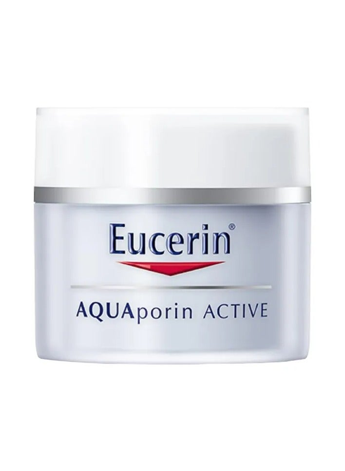 Eucerin Aquaporin Active Rich Moisturising Cream for Dry Skin, 50ml - Image 1