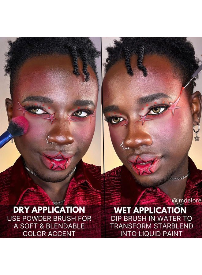 mehron Makeup StarBlend Cake Makeup | Wet/Dry Pressed Powder | Powder Foundation | Monster Grey Face Paint & Body Paint 2 oz (56g) - Image 4