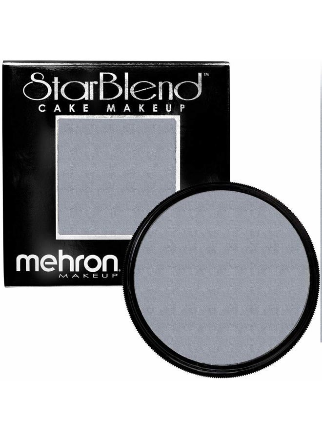 mehron Makeup StarBlend Cake Makeup | Wet/Dry Pressed Powder | Powder Foundation | Monster Grey Face Paint & Body Paint 2 oz (56g) - Image 1