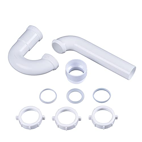 Dearborn Brass Dearborn P9703BG 1-1/2" P-Trap w/ Threaded PVC Adapter & Reversible J-Bend, Bagged, for superior sealing in tubular drain applications.", white - Image 3