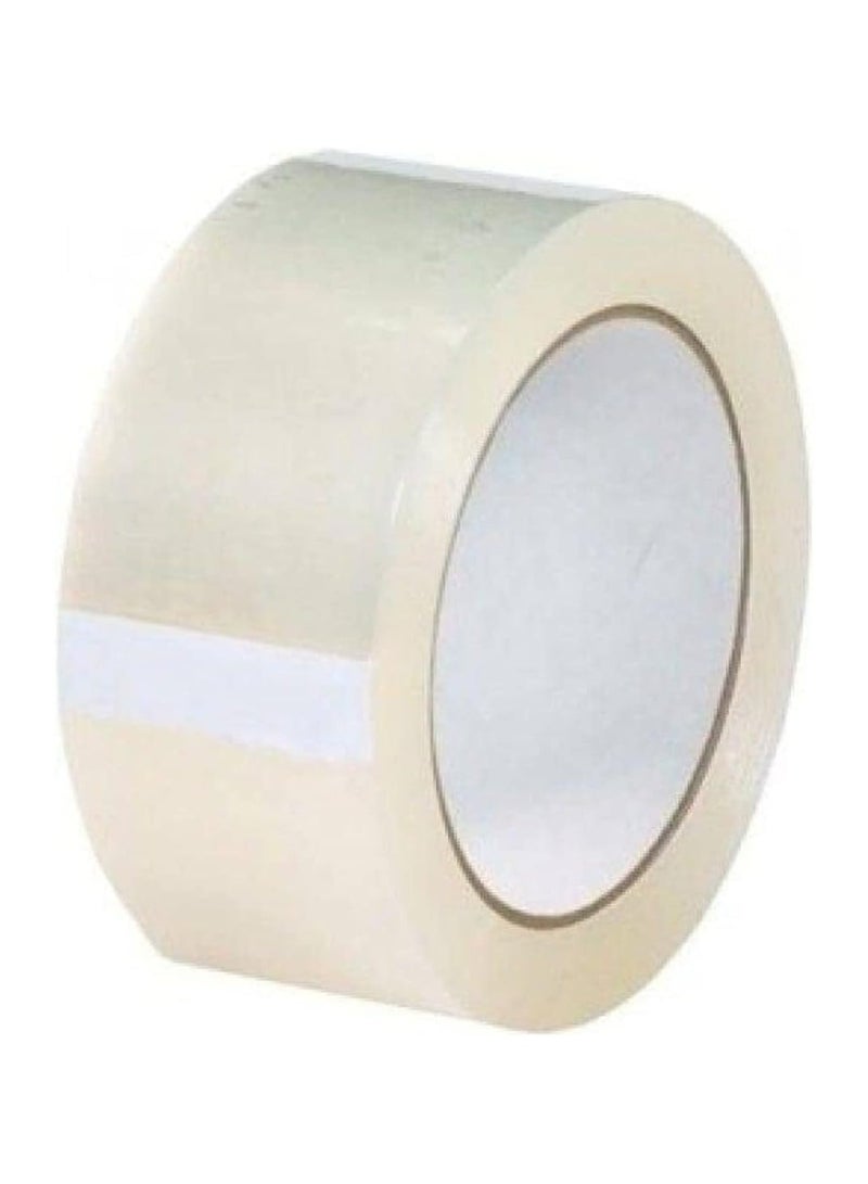Generic 50 yards of strong, heavy-duty, clear packing tape with a diameter of 2 inches that is ideal for sealing office supplies, big postal bags, and moving boxes 