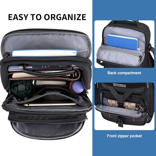 WITZMAN Crossbody Bag for Men Travel Small Shoulder Bags Lightweight Man Purse Messenger Bag for Casual Daliy Work Traveling（B707 Black） - Image 4