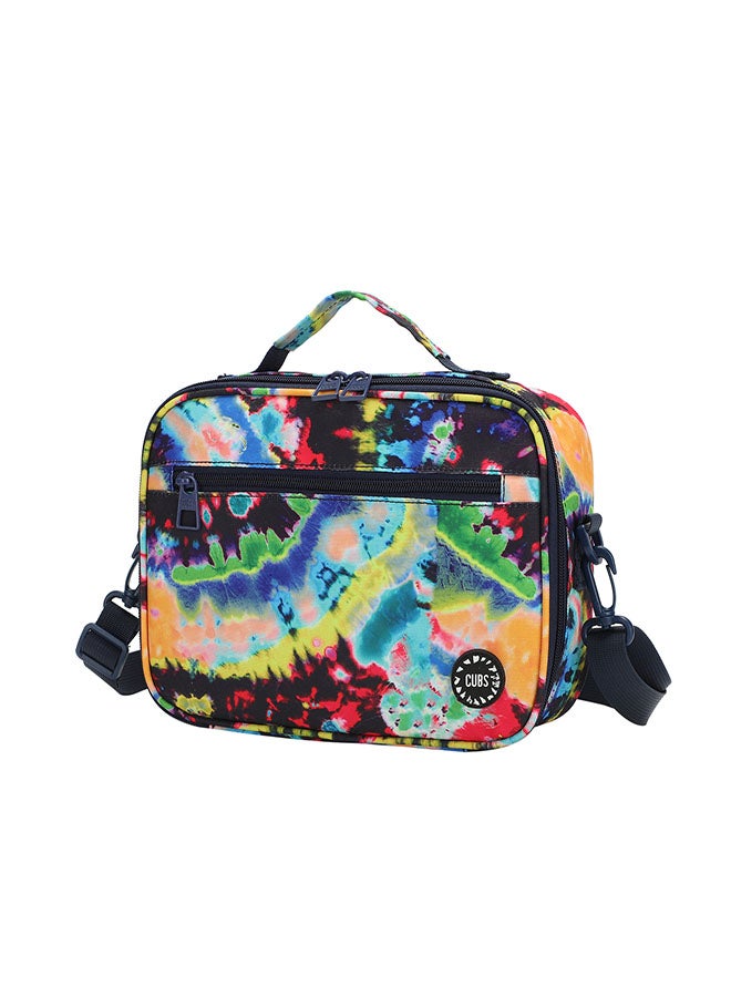 CUBS Tie Dyed Waterproof lunch bag with removable shoulder strap carrying your favorite meals to school, work or while traveling - Image 2
