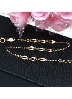 Gold Zone Real Gold Plain Twisted Adjustable Size Bracelet  - Image 5