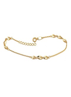 Gold Zone Real Gold Plain Twisted Adjustable Size Bracelet  - Image 2