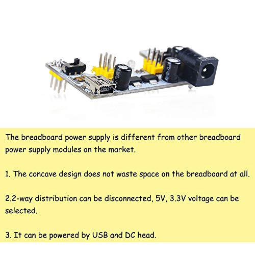 KOOBOOK 2Pcs Upgraded K2 MB-102 MB102 Breadboard Power Supply Module 3.3V 5V for Arduino - Image 3