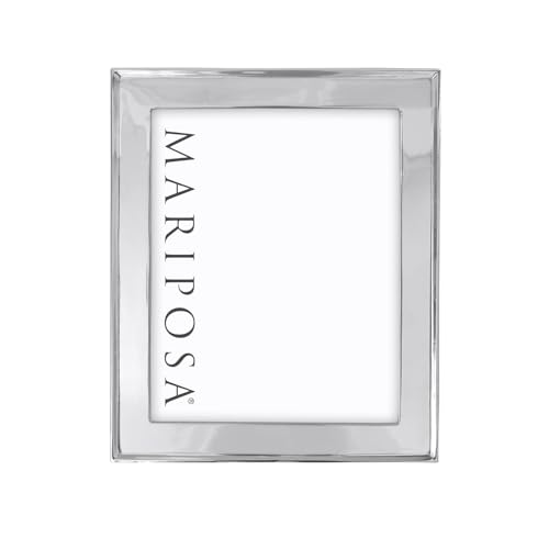 MARIPOSA Signature 8X10 ENGRAVABLE Frame | Silver | Brillante | Frames | ENGRAVABLE Frames | Recycled SANDCAST Aluminum | Handmade in Mexico - Image 1