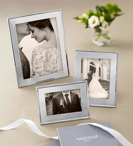 MARIPOSA Signature 8X10 ENGRAVABLE Frame | Silver | Brillante | Frames | ENGRAVABLE Frames | Recycled SANDCAST Aluminum | Handmade in Mexico - Image 3