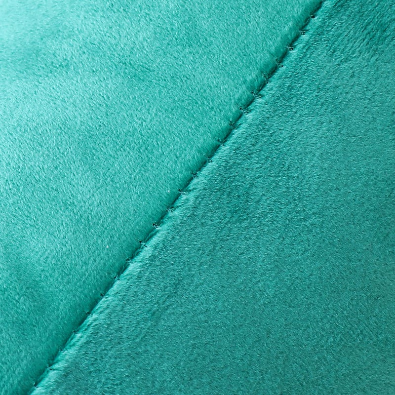 NiNi ALL Decorative Throw Pillow Covers Velvet Soft for Couch Sofa Bedroom Living Room Outdoor Pack of 2 18x18 Inch Aqua Green - Image 5
