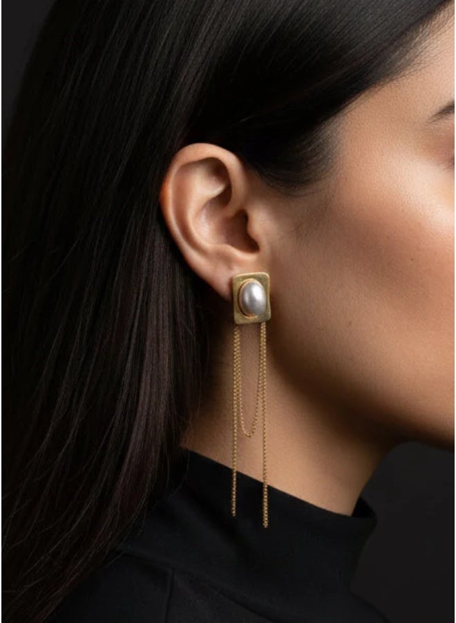 Bariq The Pearl Cascade Drops - Tarnish Free - Image 2