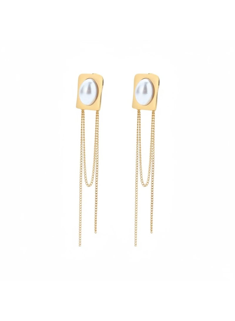 Bariq The Pearl Cascade Drops - Tarnish Free - Image 1