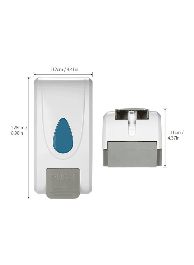 Loquat Manual Foaming Soap Dispenser White/Grey 1000ml - Image 2