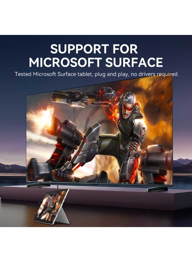 فيج جيج كابل Mini DisplayPort إلى HDMI 2.0 - 4K@60Hz، HDR، FreeSync وG Sync، HDCP 2.2، نحاسي أسود خالٍ من الأكسجين، 3 متر - Image 2