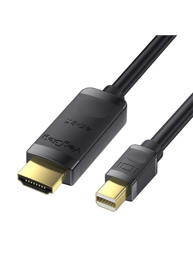 فيج جيج كابل Mini DisplayPort إلى HDMI 2.0 - 4K@60Hz، HDR، FreeSync وG Sync، HDCP 2.2، نحاسي أسود خالٍ من الأكسجين، 3 متر - Image 1