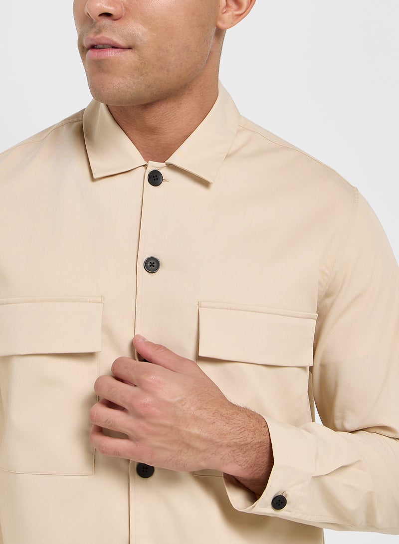 CALVIN KLEIN Pocket Detail Button Down Regular Fit Shirt  - Image 3