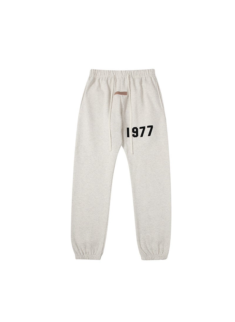 Generic - Essentials FOG 1977 Velvet Letter Casual Trousers 2211 apricot - Image 1