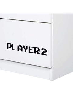 DANUBE HOME Gamerzone 3 Drawers Kids Dresser Durable Vanity Table Without Mirror Young Dresser With Storage Modern Design Bedroom Furniture L80Xw40Xh80Cm-White And Grey  - Image 4