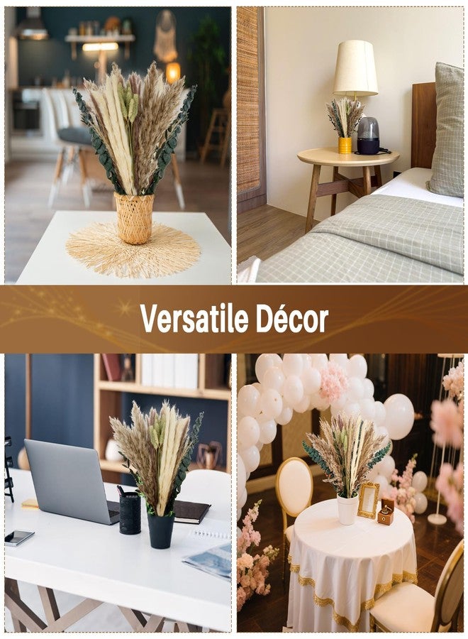 Rainflow مجموعة رين فلو من 35 قطعة من زهور البامباس المجففة الطبيعية لتزيين ديكورات البوهو الغربية، وزهور ريفية لتزيين طاولات حفلات الزفاف والمنازل وغرف النوم. - Image 5