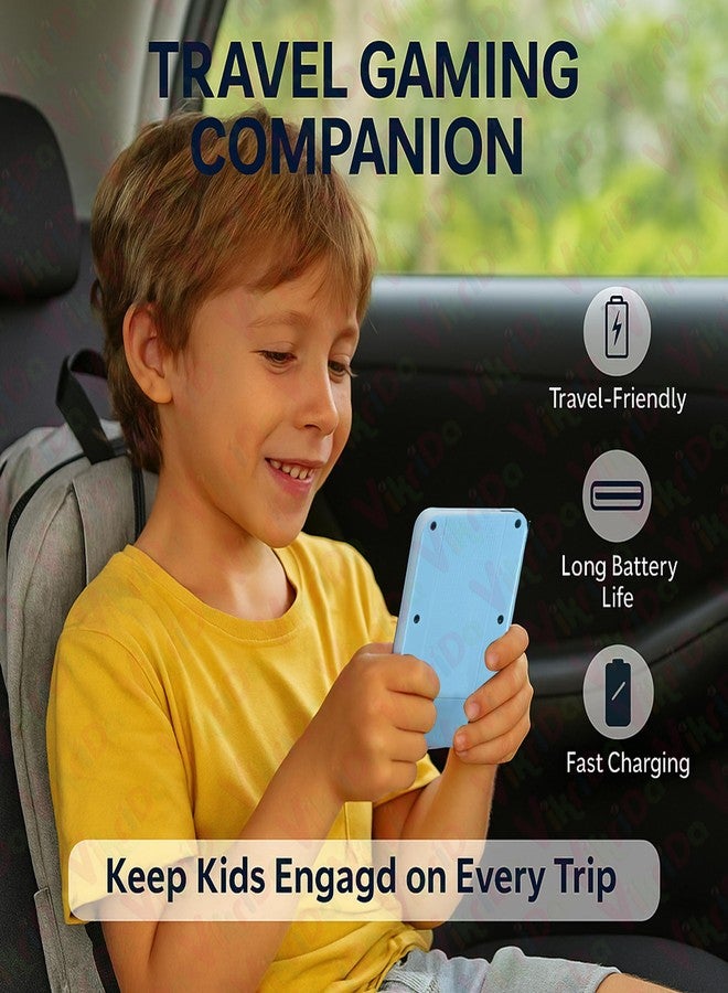 VikriDA G5 500-in-1 Retro Handheld Game Console for Kids - 2 Player Classic TV-Compatible Game Box with Controller - Multicolor - Image 5