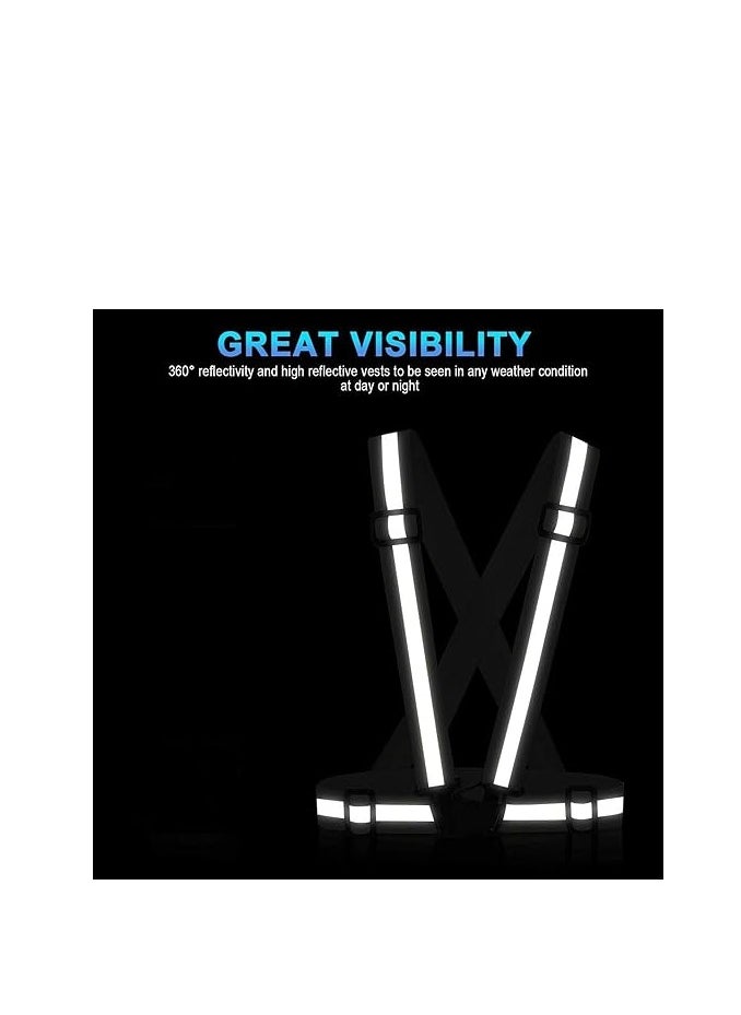 Cool Baby Style Adjustable Reflective Vest Straps High Visibility Safety Black  - Image 4