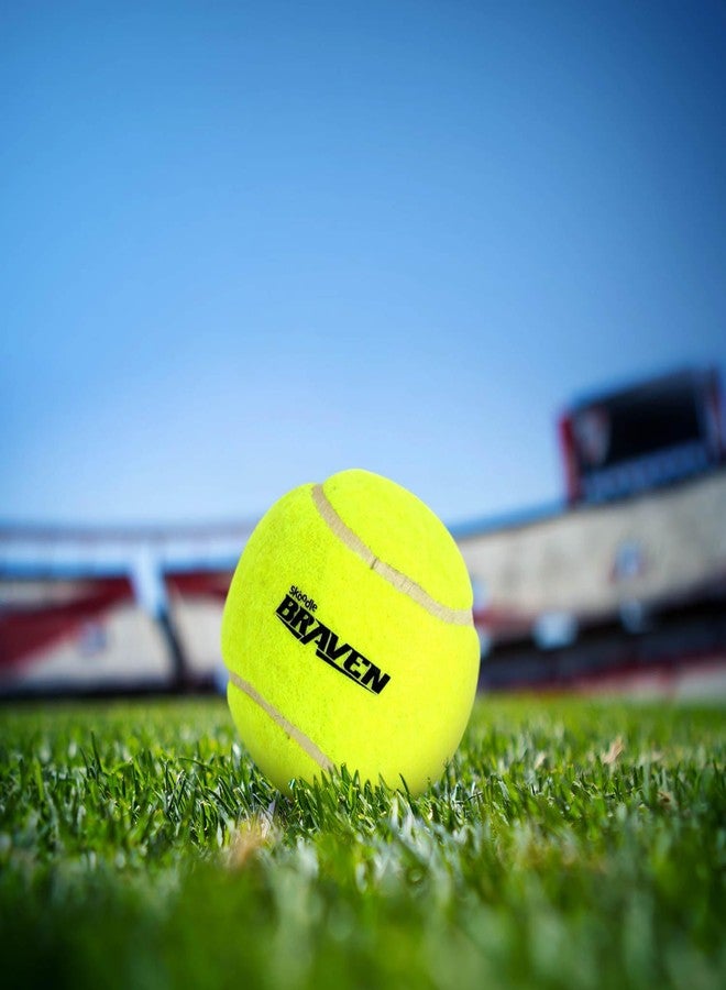 SKOODLE Braven TENNIS4CRICKET Swing & Soft Ball for Cricket Tournament | Street Match Cricket Ball Tennis for Lawn Cricket|Soft Tennis Balls|(Set of 12) - Image 2