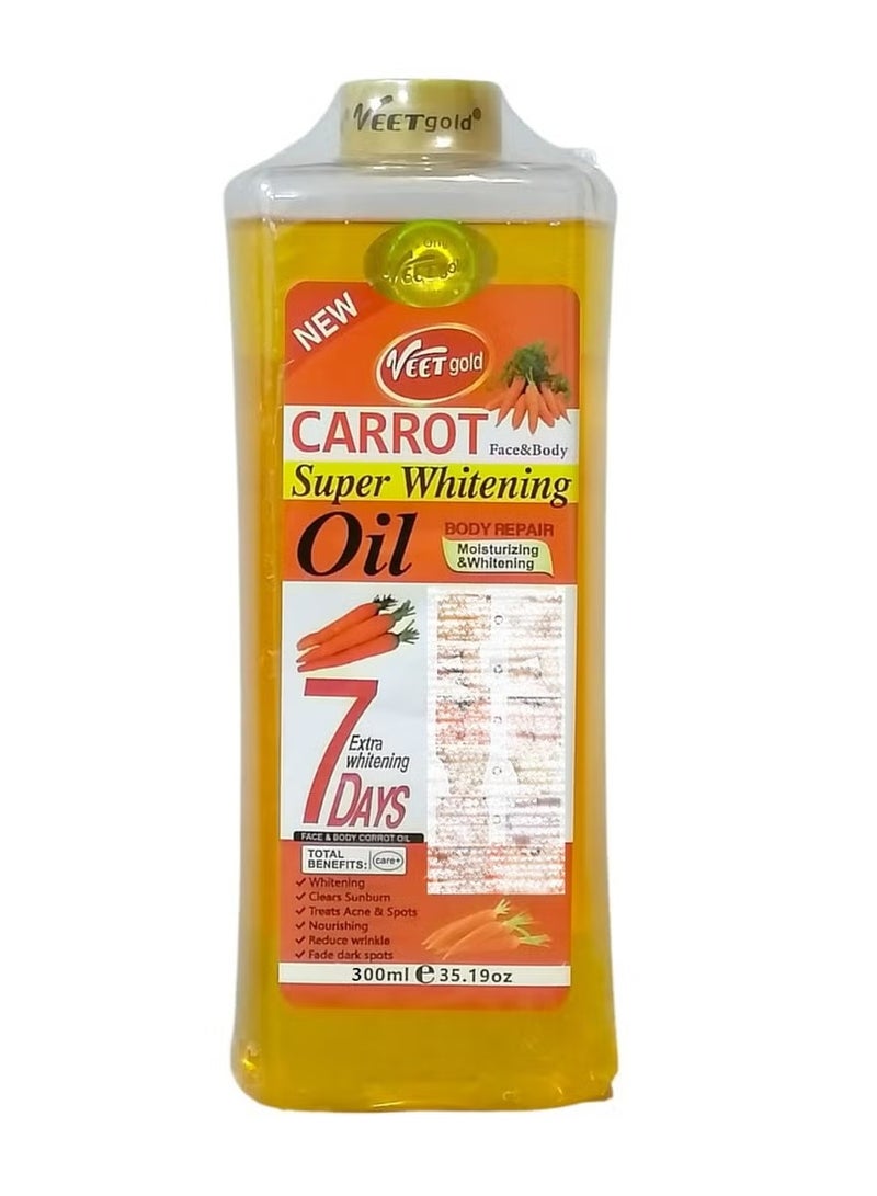 Veet gold Carrot Whitening Body Repair Oil, 300m