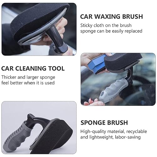 VICASKY Tire Shine Wax Applicator Tire Brush Tire Dressing Applicator Pad Keeps Tires Shine Reusable and Washable for Tire Detailing Waxing Brush - Image 4