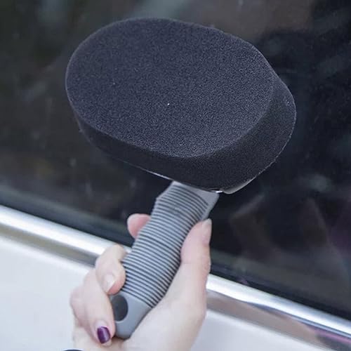VICASKY Tire Shine Wax Applicator Tire Brush Tire Dressing Applicator Pad Keeps Tires Shine Reusable and Washable for Tire Detailing Waxing Brush - Image 3