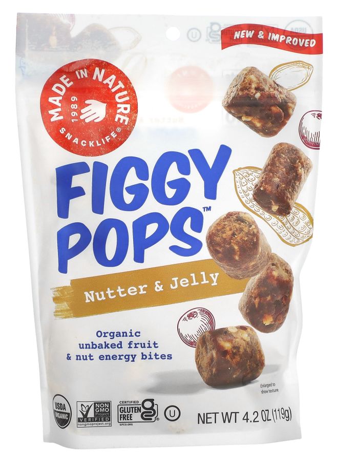 MADE IN NATURE Figgy Pops Nutter & Jelly 4.2 oz (119 g)