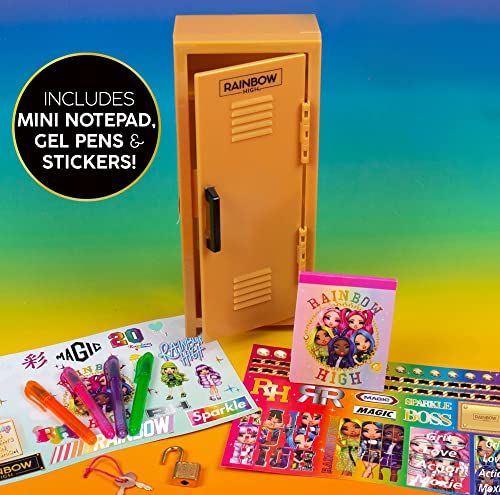 Rainbow High Secret Locker Stationery Set Including Notepad Gel Pens Stickers Ages 6 - Image 3