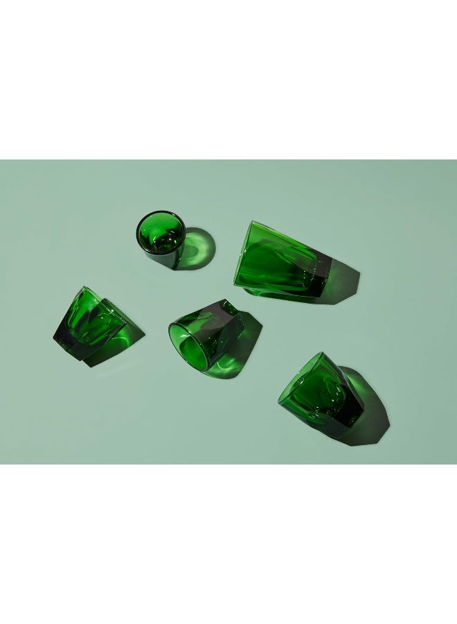 notNeutral Vero Cortado Glass/Coffee Cup, Emerald - 4.25 oz, Set of 2 - Image 4