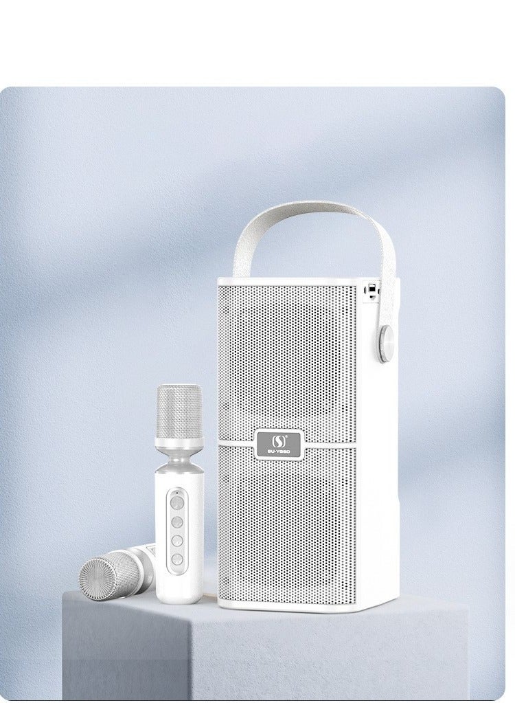 YS YS218 New High Power High Bluetooth Dual Speaker Microphone All-In-One Family Outdoor Party Karaoke TF Sound Bag  - Image 1