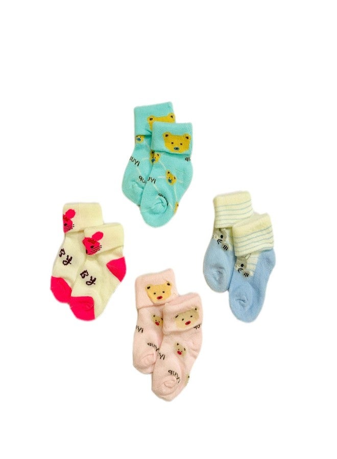 Freshfoot Unisex Cotton Fresh Foot Cute And Colorful New Born Baby Modern Socks Set 0 To 3 Months, Multicolour - Image 3