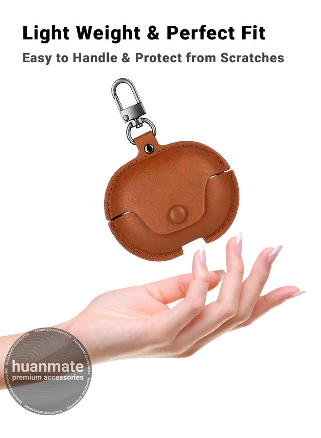 huanmate Huawei FreeBuds Pro 4 Shockproof Protection Case Cover - Brown - Lightweight, Stylish Design, Accurate Cut-outs - Easy to Install & Remove - Durable Shield for Your Huawei FreeBuds Pro 4 - Image 3