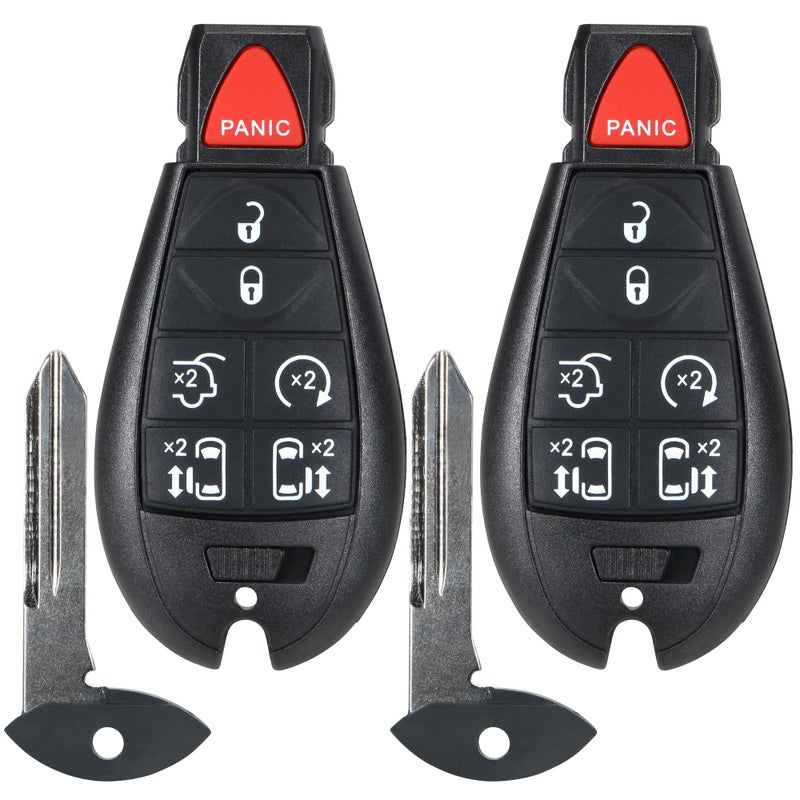 Keyless Remote Smart Key Fob Replacement Fit for Chrysler Town and Country 20082016 Dodge Grand Caravan 20082020 M3N5WY783X IYZC01C Part 267F5WY783X 2701AC01C