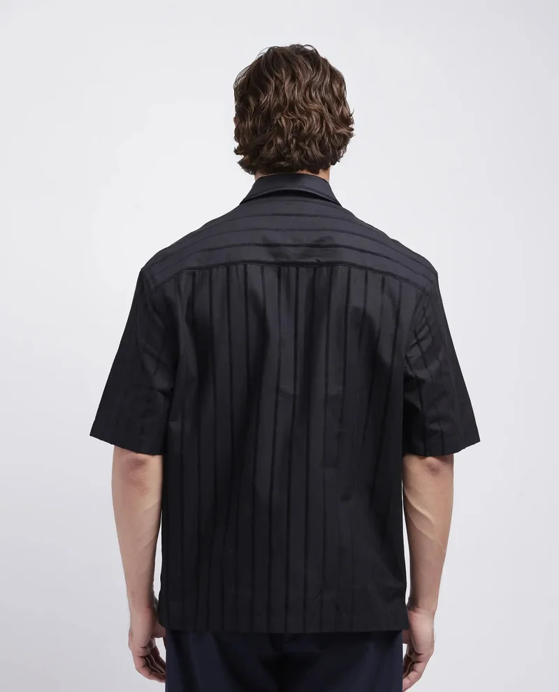 Rare Rabbit Men's Boxy Fit Striped Shirt