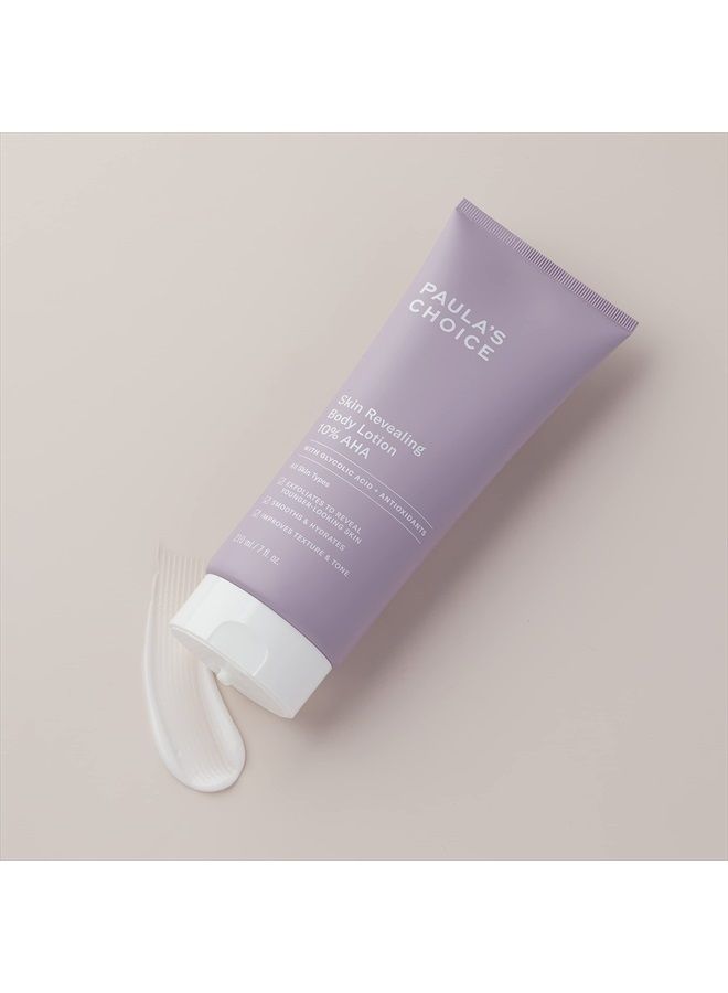 PAULA'S CHOICE Skin Revealing Body Lotion 10% AHA, Glycolic Acid & Shea Butter Exfoliant, Moisturizer for Keratosis Pilaris (KP) Prone Skin, 7 Ounce - Image 2