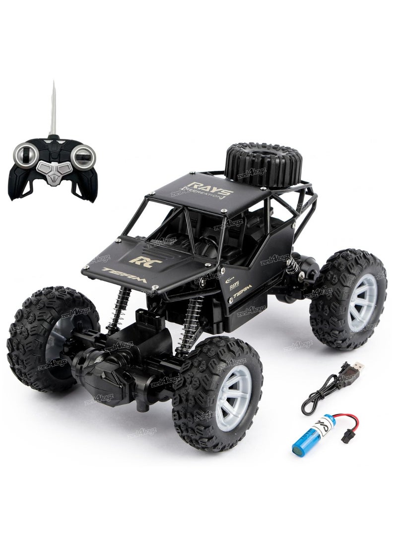 Trendify High-Speed Off-Road Bigfoot Remote Control Climbing Toy Car for Kids With Mist Smoke Effect, Ages 8+ - Durable 4x4 RC Vehicle, 27x17x12cm, Perfect for Outdoor and indoor Adventure Play (Black)  - Image 1