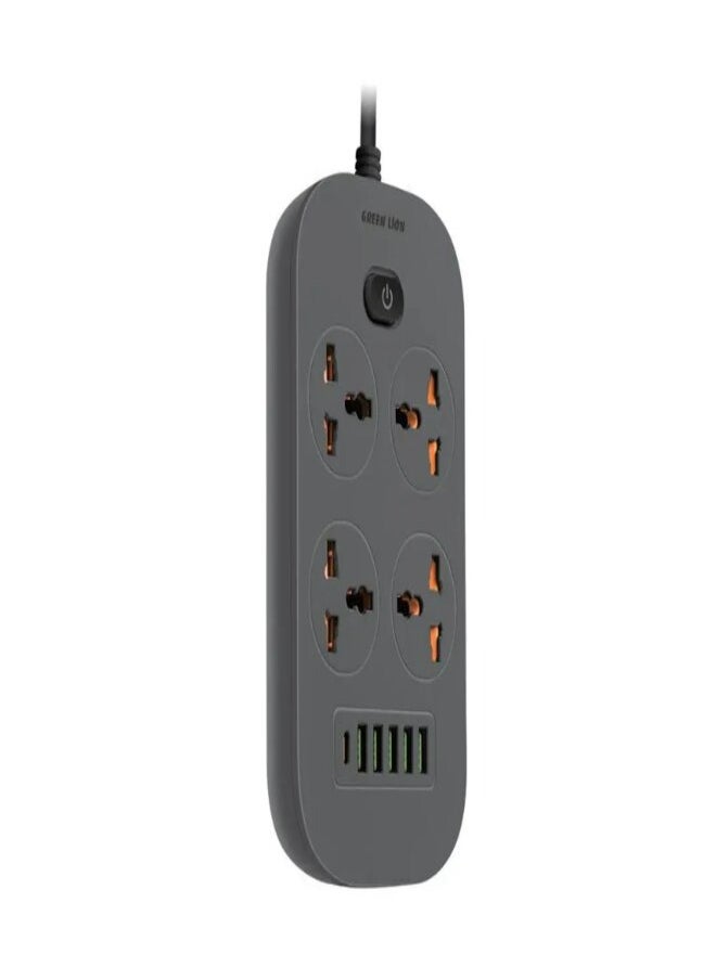 GREEN LION Green Lion Power Socket 5 USB-A & 1 Type-C - Gray  - Image 2