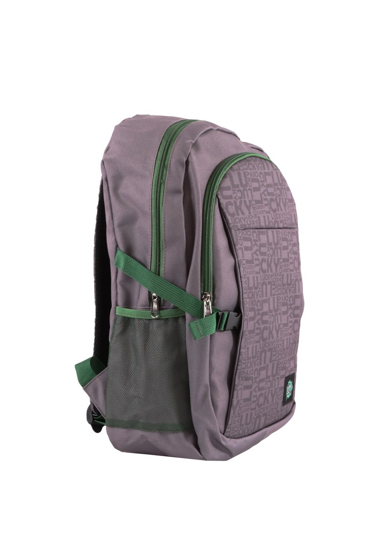 بيج ديزاين حقيبة ظهر للابتوب مقاومة للسرقة ومضادة للماء من Biggdesign Moods Up، باللون الرمادي - Image 1