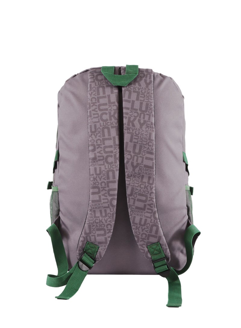 بيج ديزاين حقيبة ظهر للابتوب مقاومة للسرقة ومضادة للماء من Biggdesign Moods Up، باللون الرمادي - Image 2