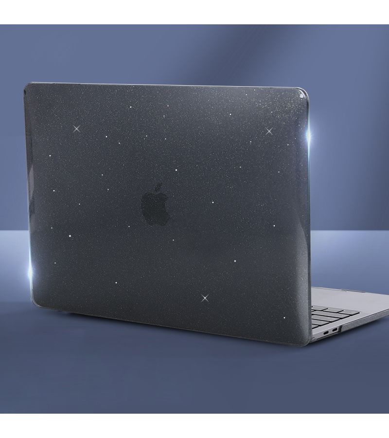 Glitter Black Laptop Case For MacBook Air 15 M3 M2 2024 2023 Protective Durable - Image 1
