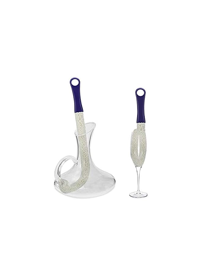 PROMASS Long Bottle Cleaning Brush, Multi-Function Flexible Scourer for Decanters, Goblets, Glasses, Cups Household Cleaner Tools - Image 2